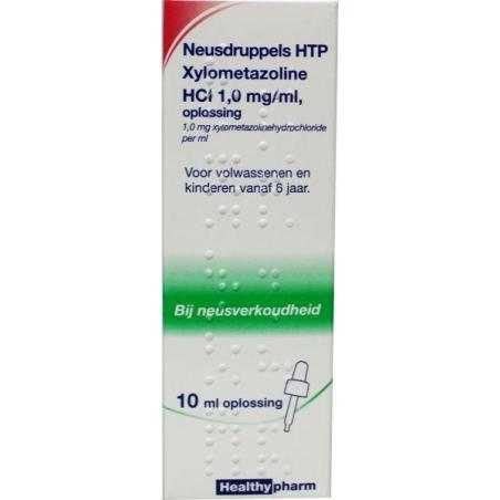 Neusdruppels HTP Xylometazoline HCl 1mg/mlNeus/inhalatie8714632077331