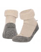 Huisslof wol anti-slip beige 45/46Kleding/ondergoed8720566811576