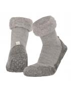 Huisslof wol anti-slip grijs 45/46Kleding/ondergoed8720566811521