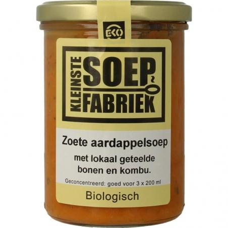 Zoete aardappelsoep met lokale bonen en kombu bioVoeding8720143629181