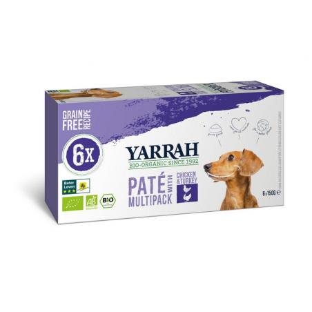 Hondenvoer multipack pate kip en kalkoen bioHond8714265977107