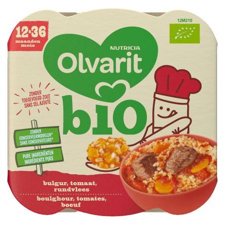 Bulgur tomaat rundvlees 12M210 bioBaby/peuter voeding3041091614018