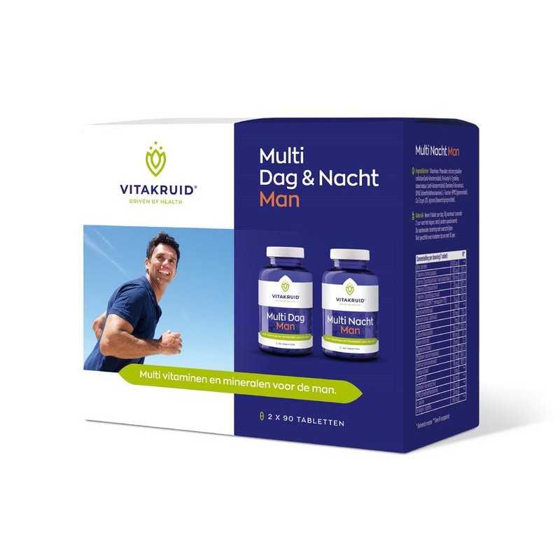 Multi dag & nacht man 2 x 90 tablettenVitamine multi8717438691510