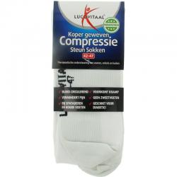 Koper compressie steunsok maat 42-47 witOverig gezondheidsproducten8713713090917