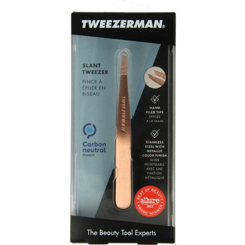 Slant tweezer rose goudStaalwaren handen/voeten/benen038097014563