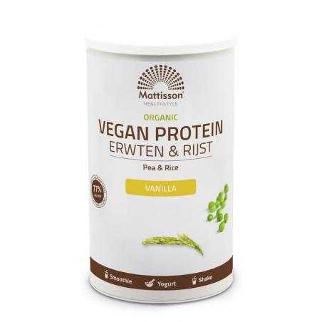 Vegan protein erwten & rijst vanille bioNieuw standaard8720791841669