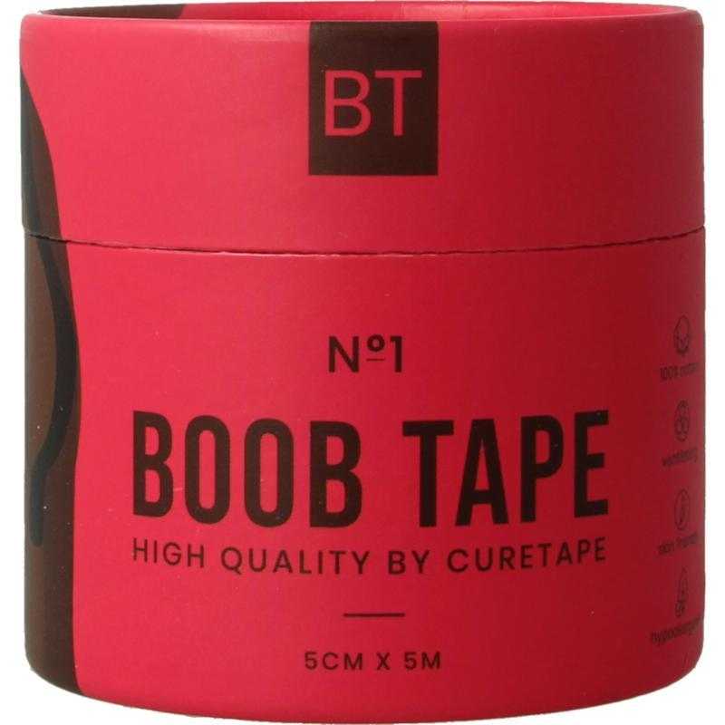 Boobtape no 1 incl. nipple covers - 5cm x 5m blacSport verzorging8717624166136