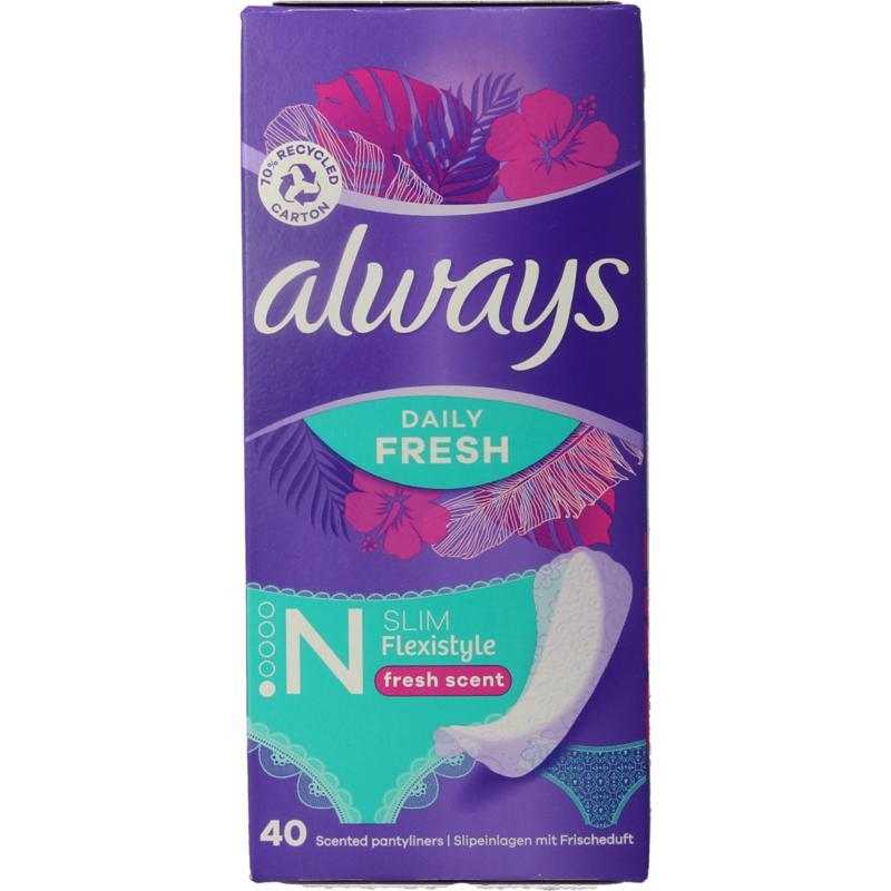 Inlegkruisjes daily protect fresh & scentDamesverband/tampons8006540806906