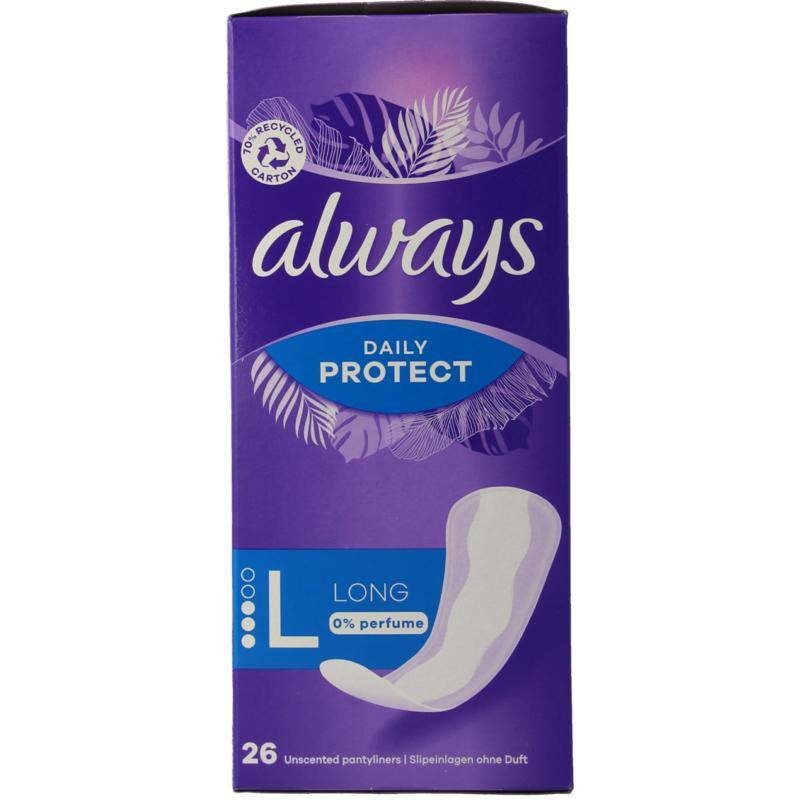 Inlegkruisjes daily protect longDamesverband/tampons8006540806395