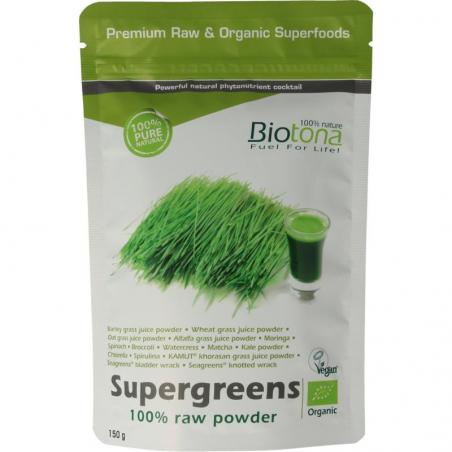 Supergreens raw powder bioOverig gezondheidsproducten5412360020935