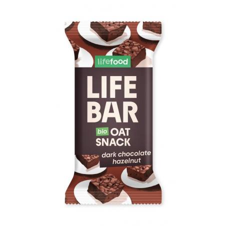 Lifebar oatsnack pure chocolade hazelnoot bioOverig reform/levensmiddelen8595657103126