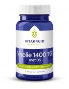 Visolie 1400 + D3 triglyceriden EPA 40% DHA 30%Nieuw standaard8717438692807