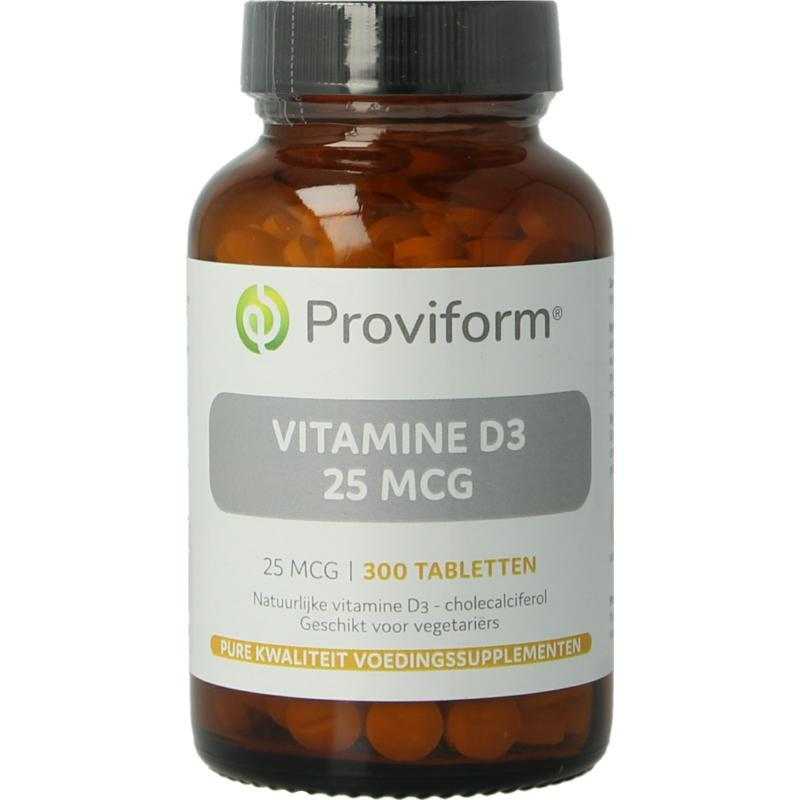 Vitamine D3 - 25 mcg (1000IE)Nieuw standaard8717677120901