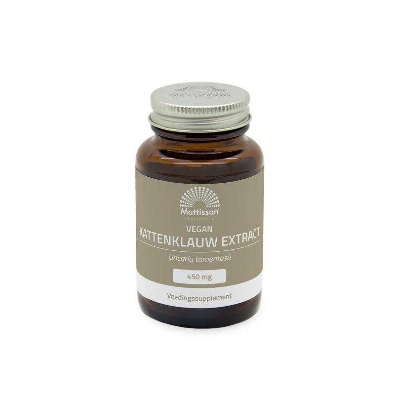 Vegan kattenklauw extract 450mgNieuw standaard8720959401094