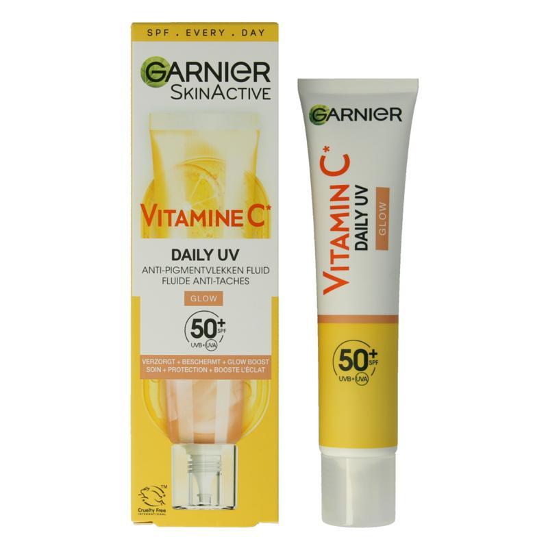 SkinActive vitamine C glowy UV fluid SPF50+Nieuw standaard3600542599597