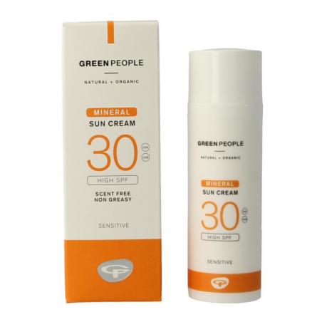 Suncream scent free mineral SPF30In de zon5034511010253