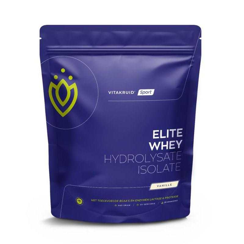 Elite whey 50% hydrolysate/50% isolate vanilleOverig gezondheidsproducten8717438692883