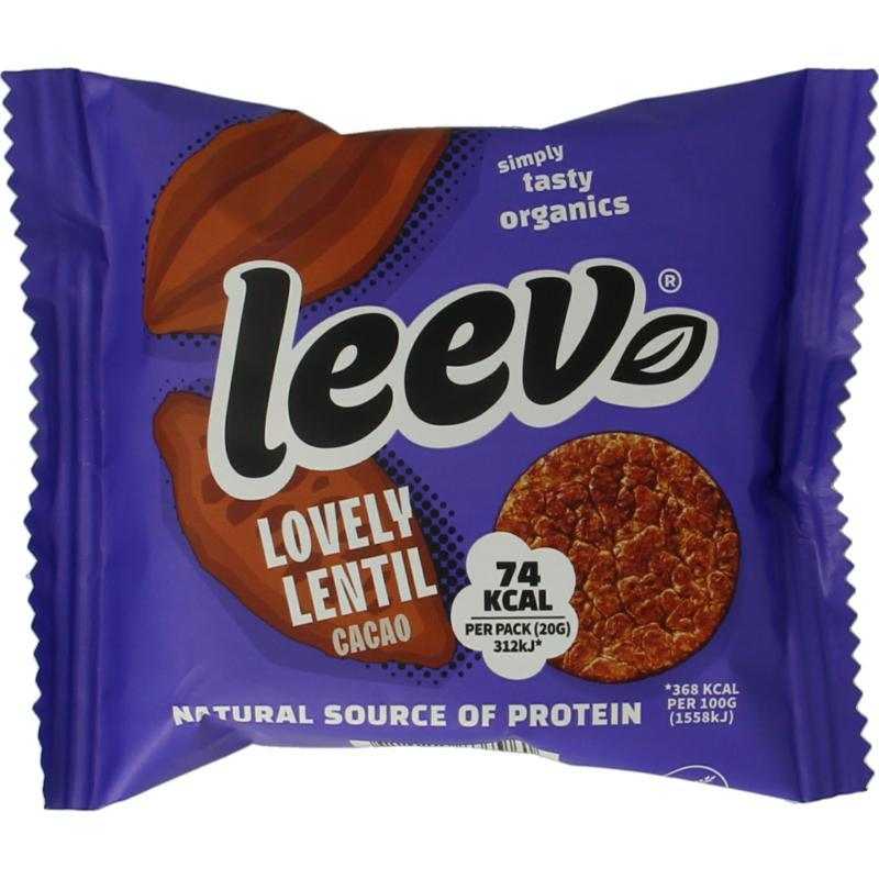 Lovely lentil cakes cacao bioVoeding8718215837961