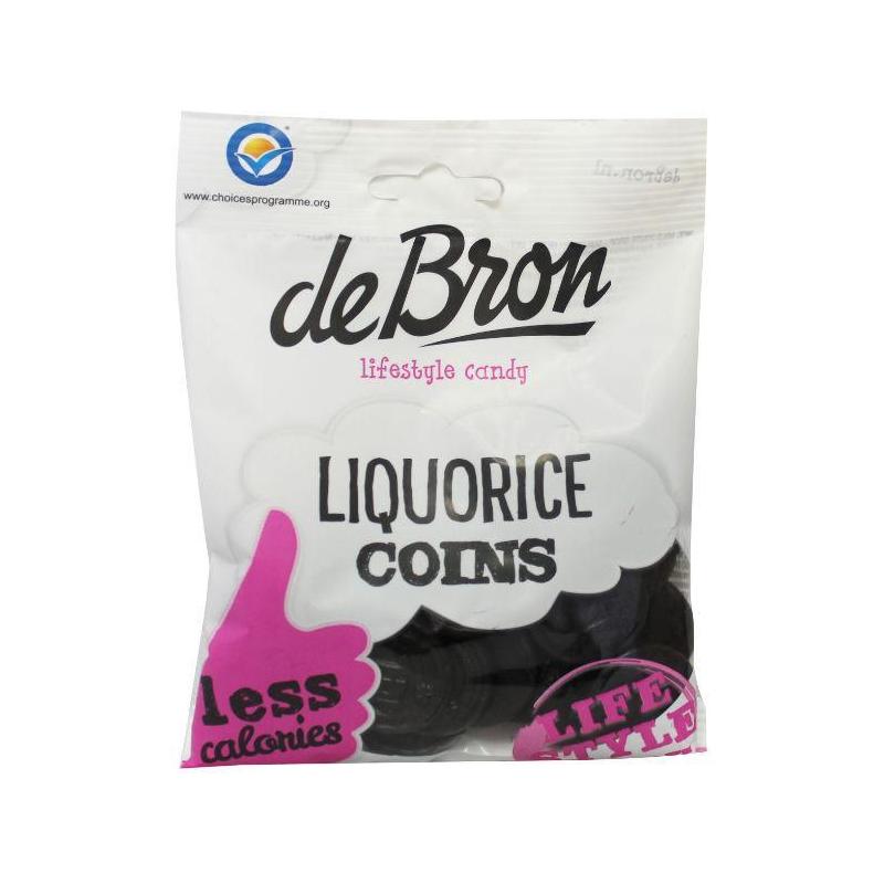 Muntendrop/liquorice coins suikervrijSnoepgoed suikervrij8712514910561