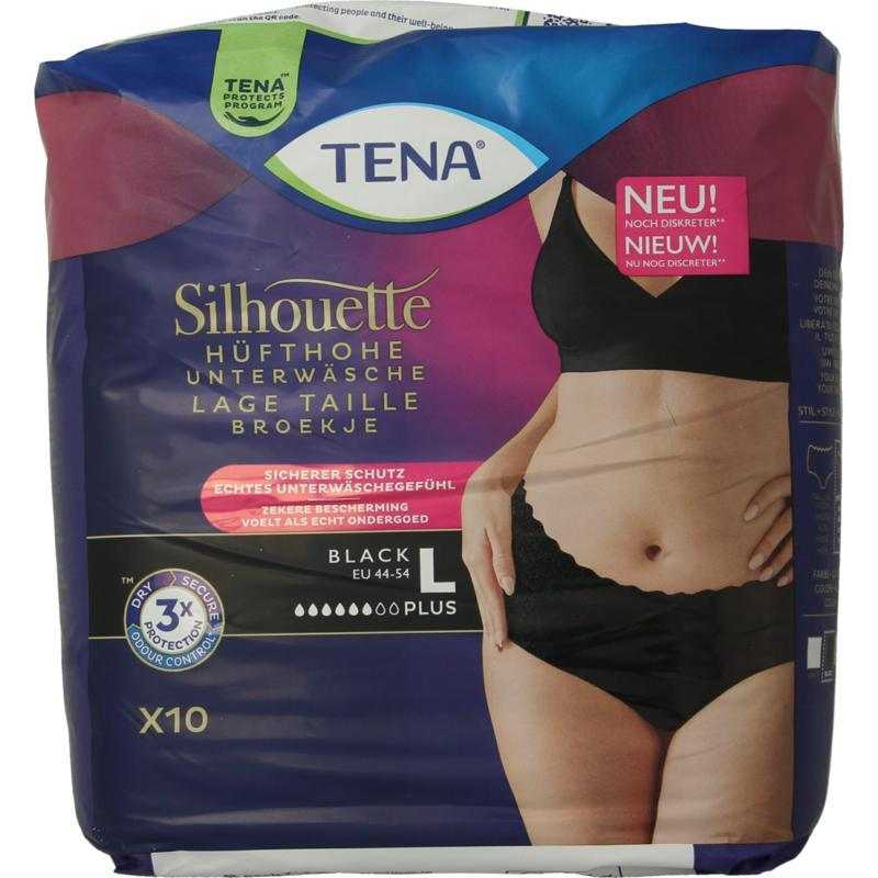 Silhouette plus low waist zwart LIncontinentie7322542088012