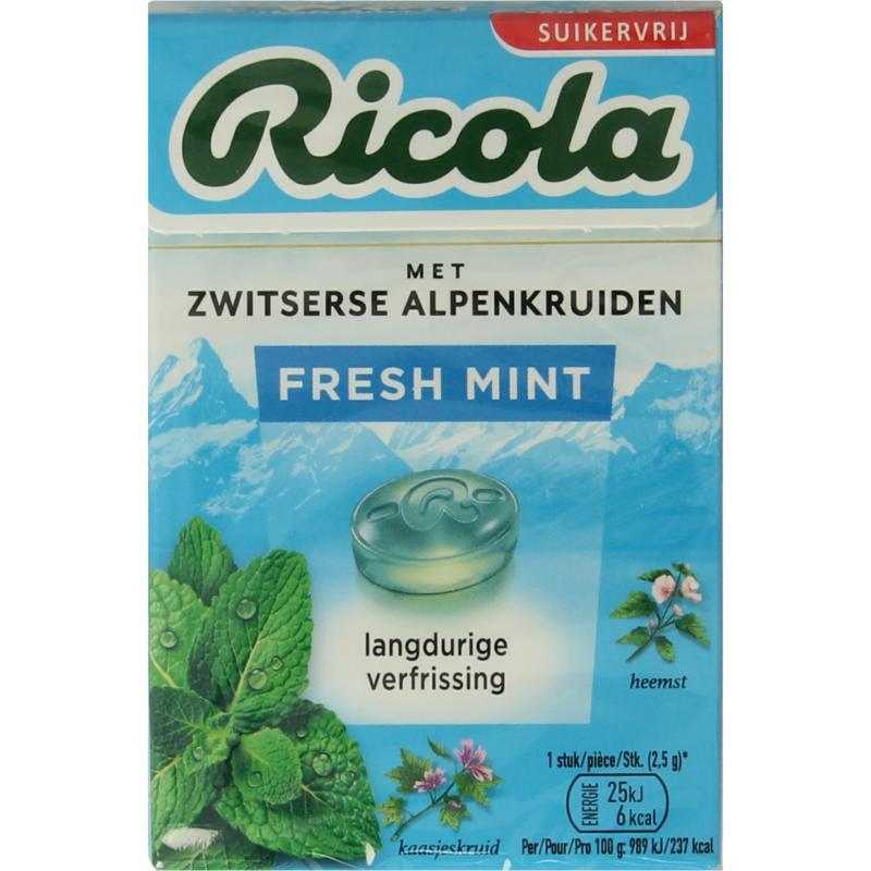 Fresh mint suikervrij doosjeSnoepgoed suikervrij7610700023112