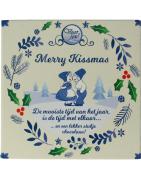 Wensreep Delftsblauw Kerst merry kissmasNieuw standaard8717624838606