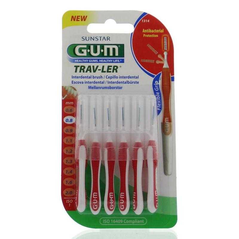 Trav-ler rager 0.8 mm (rood)Mondhygiëne7630019900164