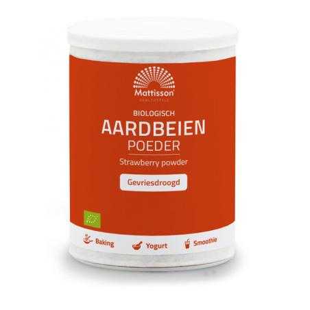 Aardbeien poeder bioOverig reform/levensmiddelen8720959401643