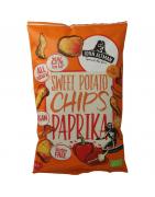 Zoete aardappel chips paprika bioZoutjes/chips8719324640718