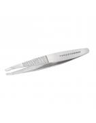 Slant tweezer no slip with gripStaalwaren handen/voeten/benen038097025224