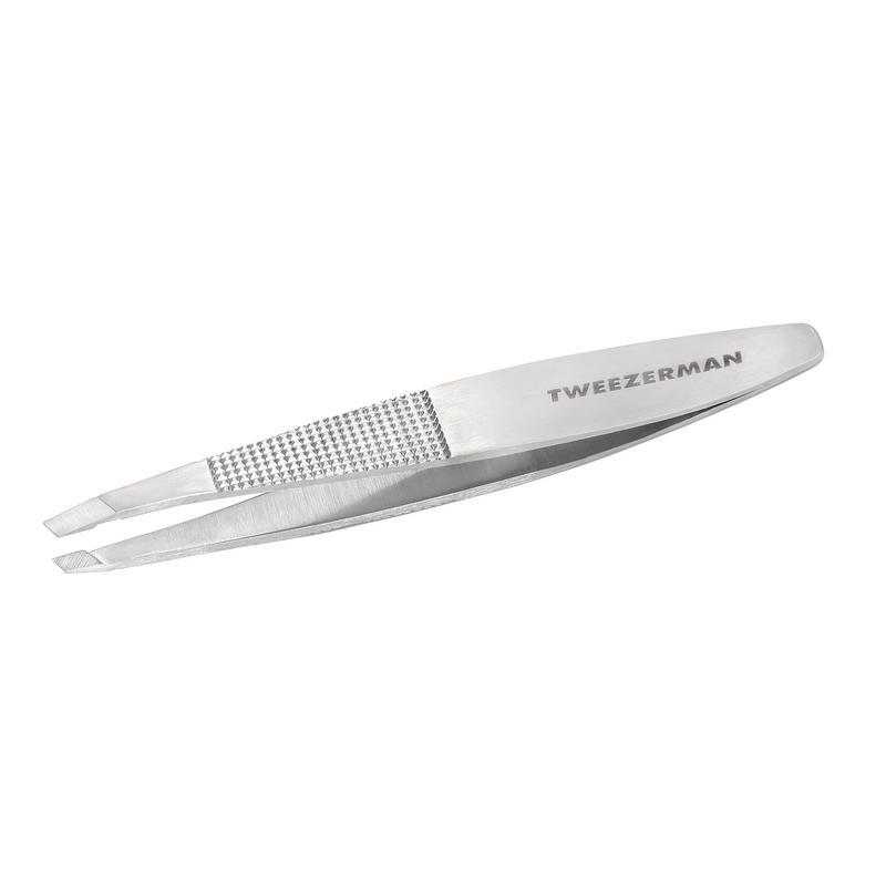Slant tweezer no slip with gripStaalwaren handen/voeten/benen038097025224
