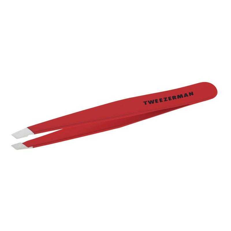 Slant tweezer signature redStaalwaren handen/voeten/benen038097123012