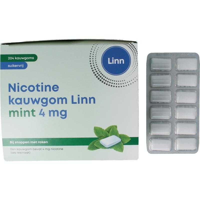 Nicotine kauwgom 4mg mintMaag8718274580853