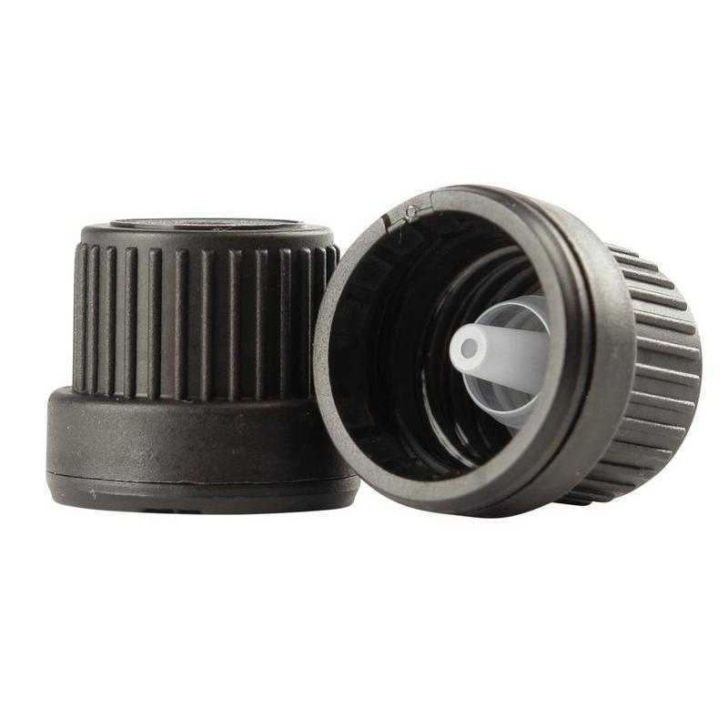 Druppelaar met garantiesluiting zwartWaren6150531520547