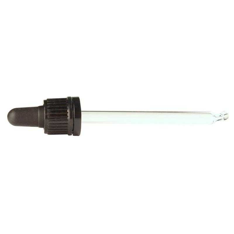 Pipet glas zwart 100mlWaren6150531811843