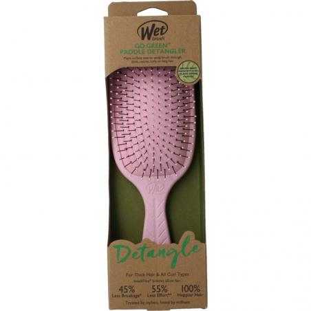 Go green paddle detangler pinkSponzen/borstels0736658494693