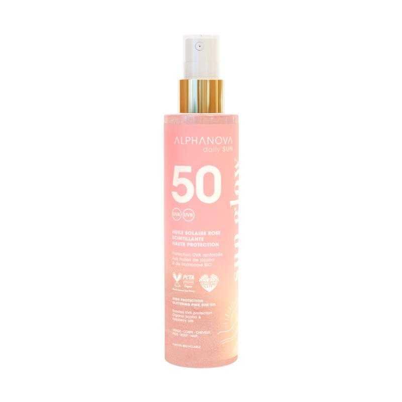 Glitter pink sun oil bio SPF50In de zon3760075073688