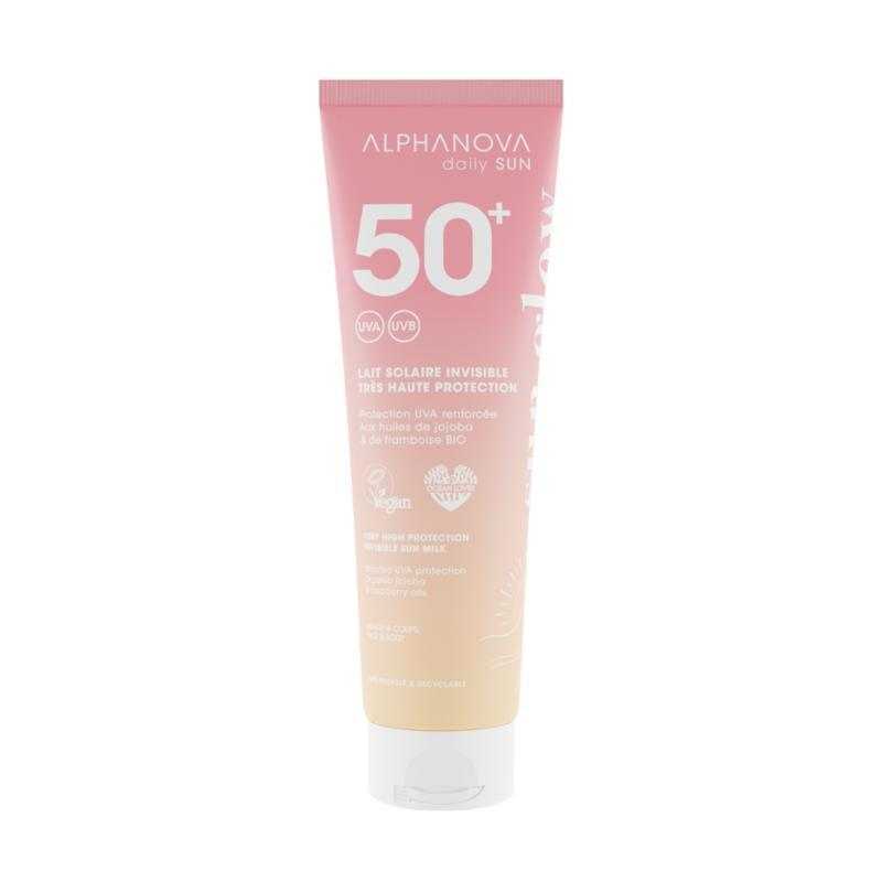 Invisible sun milk sun glow bio SPF50In de zon3760075072865