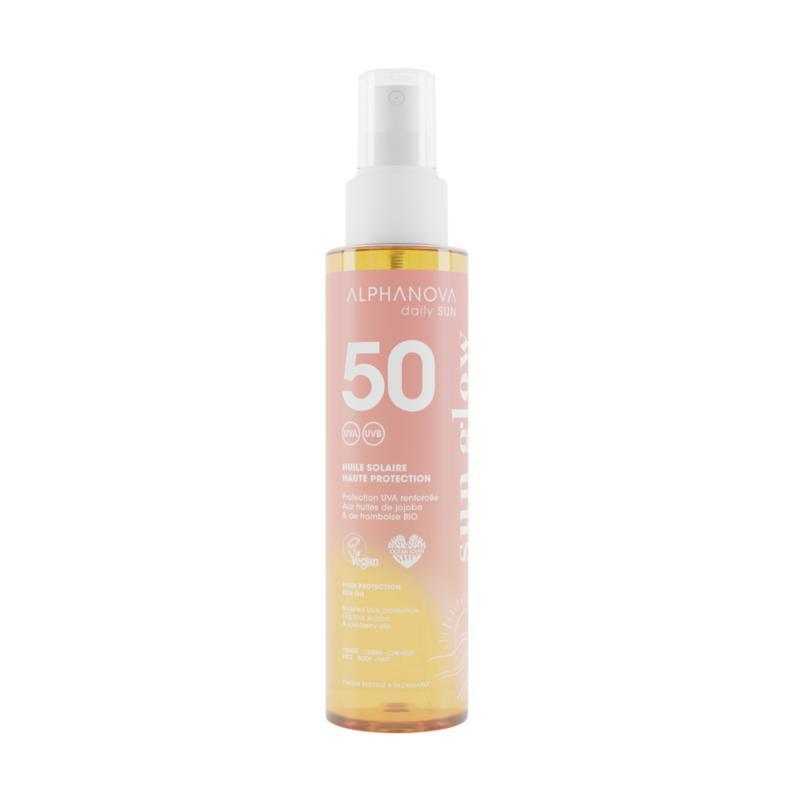 Protective sun oil sun glow bio SPF50In de zon3760075072872