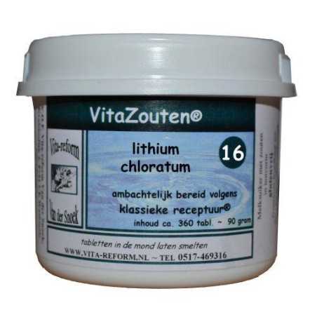 Lithium chloratum VitaZout nr. 16Schusslerzouten8718885282160