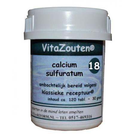 Calcium sulfuratum VitaZout nr. 18Schusslerzouten8718885281187