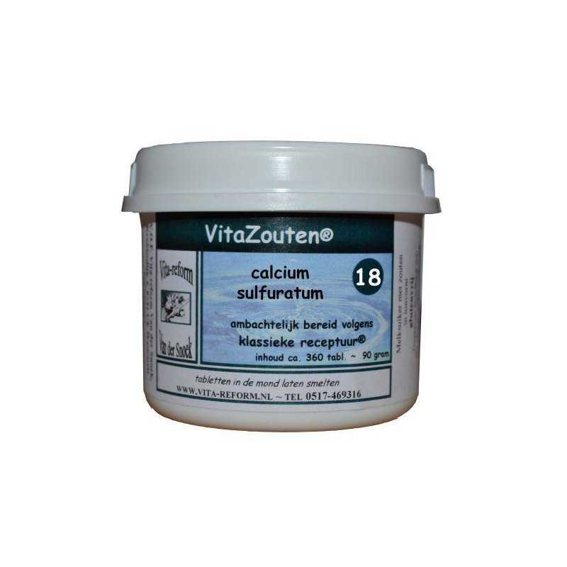 Calcium sulfuratum VitaZout nr. 18Schusslerzouten8718885282184