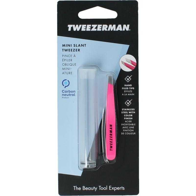 Mini slant tweezer neon pinkStaalwaren handen/voeten/benen038097124835