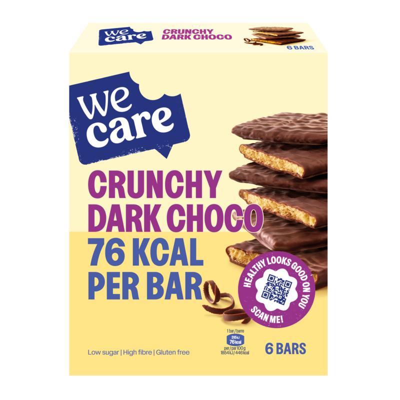 Lower kcal/carb bars crunchy dark chocoSlank/dieet tussendoortje5410063042339