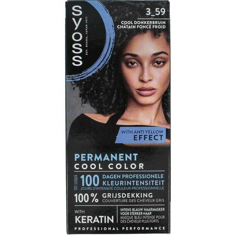 Permanent cool color 3-59 donkerbruinHaarkleuring5410091774356 Permanent cool color 3-59 donkerbruinHaarkleuring5410091774356
