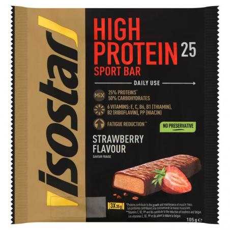 High protein 25 sport bars strawberry 3 packSportvoeding4000425073401