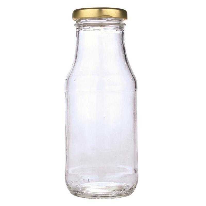 Sapfles glas 250ml met twist off dop goudWaren6150532130134