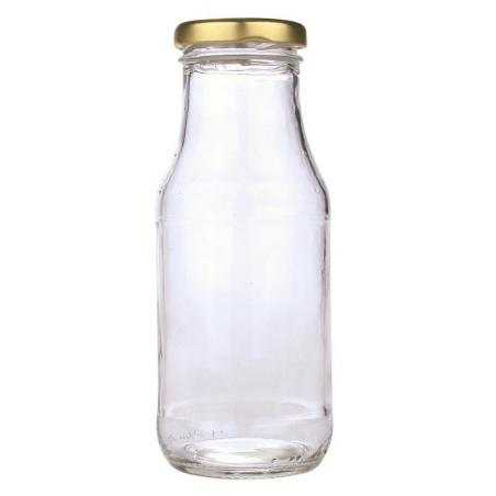 Sapfles glas 250ml met twist off dop goudWaren6150532130134