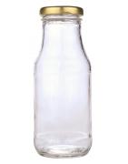 Sapfles glas 250ml met twist off dop goudWaren6150532133128