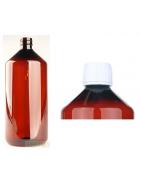 PET medicijnfles 1000ml amber incl witte dopWaren6150532146104